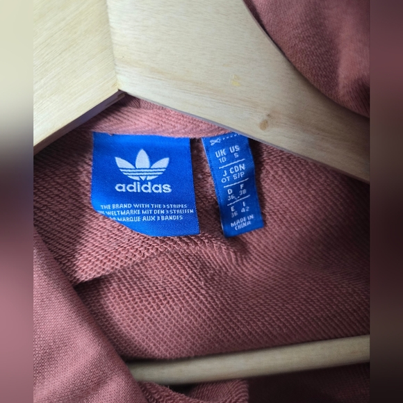 Women's Adidas Trefoil Hoodie Raw Pink Size Small Oversize Fit- Read Description - Picture 8 of 15
